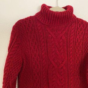 RALPH LAUREN Chunky Cable Knit Fisherman Sweater